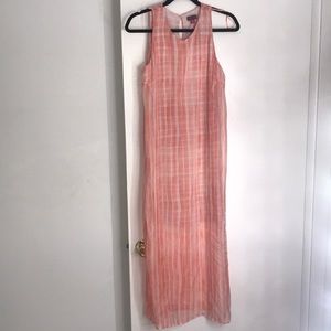 Vince Camuto Chiffon Striped Maxi Dress